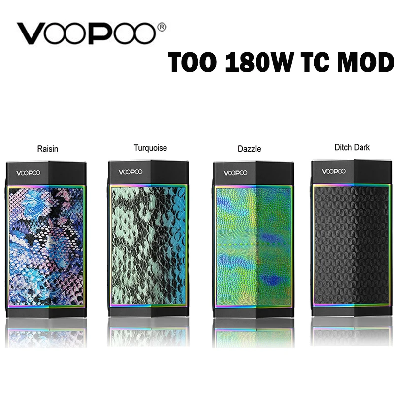 

VOOPOO TOO 180W TC Box MOD W/ GENE Chip & 8-battery Charging Protection Powered By Single or Dual 18650 Battery VOOPOO TOO Mod
