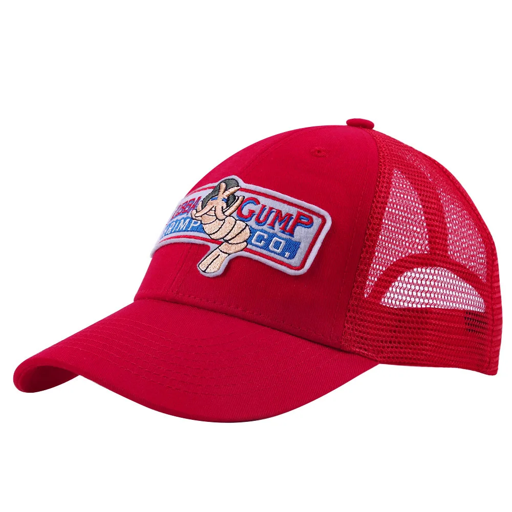 

Forrest Gump Hat Bubba Cotton Mesh Baseball Caps Hip Hop Embroidery Snapback Daddy Hat Sports Summer Breathable Trucker Hats