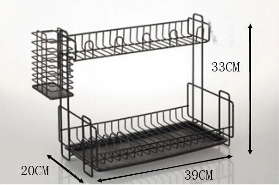 Стеллаж для хранения столовых приборов двойной стеллаж для сушки посуды кухонная стойка подставка для посуды корзинка для палочек для еды LU4211