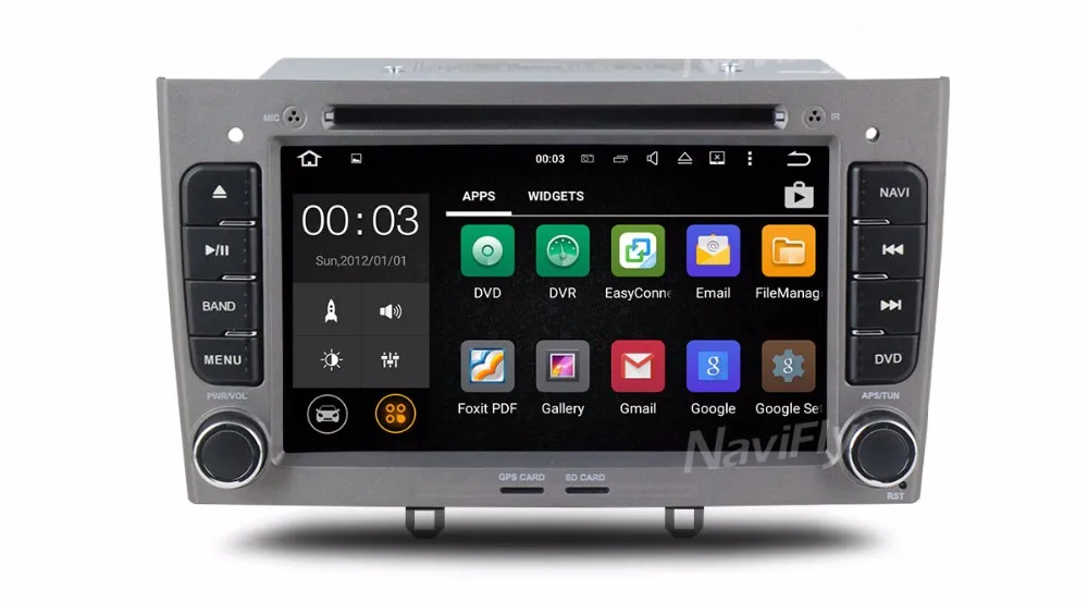 Discount 2din Quad Core  Android8.1 Car radio GPS Player For Peugeot 408 308 wifi 4G LTE bluetooth DVD GPS 2G RAM  support OBD2 DVR DAB+ 25