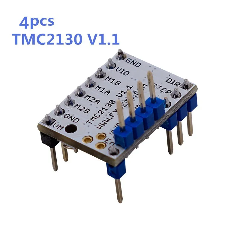 

4PCS MKS TMC2130 V1.1 Stepstick Stepper Motor Driver SPI with Heat Sink Ultra-silent Excellent VS TMC2100 TMC2208 TMC2130 V1.0