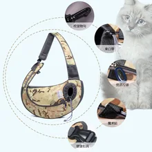 Переносная мягкая переноска для домашних животных, водонепроницаемая сумка на плечо, диагональная дорожная сумка для кошек, Воздухопроницаемый рюкзак для маленьких собак