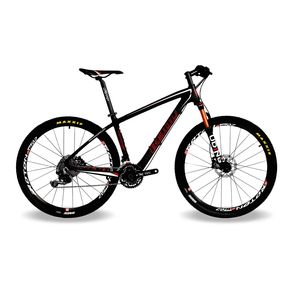 Discount BEIOU Carbon 27.5-Inch Mountain Bike 17" Frame 30 Speed SHI MANO M610 DEORE 650B MTB T800 Fiber Ultralight 10.8kg Matte 3K CB20 1