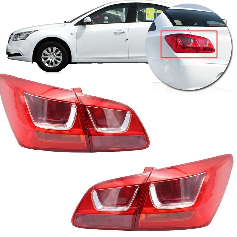 

CAPQX 4PCS/set Rear Brake Light For Cruze 2015 2016 2017 Tail Light tail lamp taillight taillamp