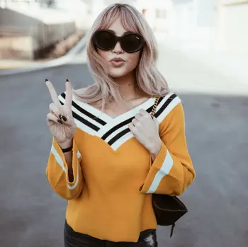 

Womens Long Sleeve Pullover Casual Blouse Loose Lady Top Autumn