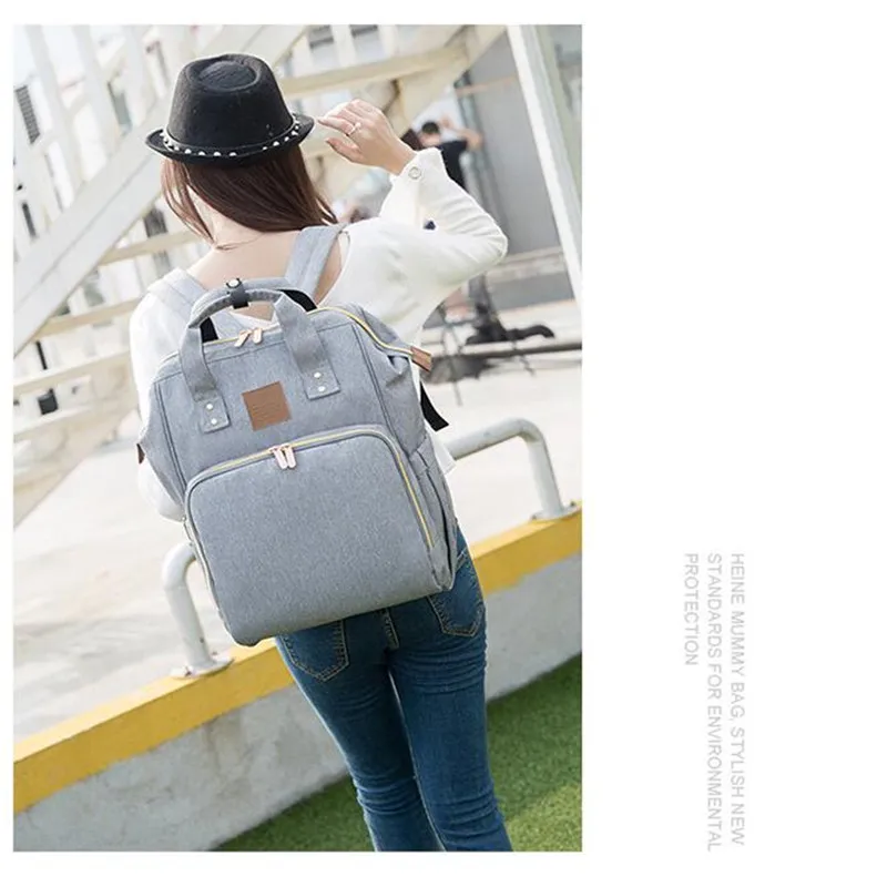 Mummy bag multi-functional large-capacity baby bag baby out leisure shoulder mummy bag05