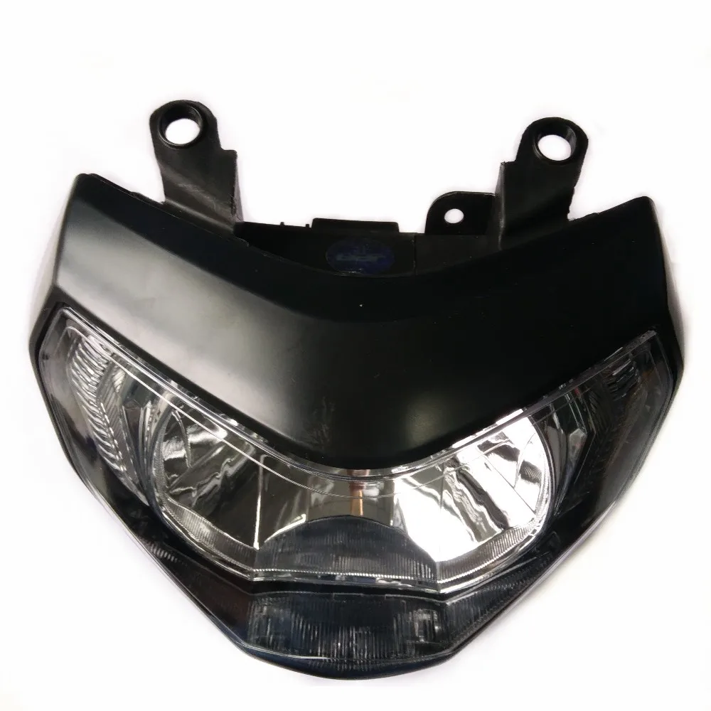 

Motorcycle accessories black front lamp white light headlamp headlight H4 halogen bulb For YAMAHA MT09 FZ09 MT-09 2014-2016