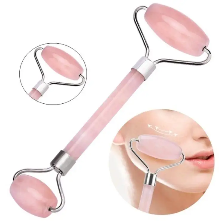 

Natural Quartz Jade Facial Massage Roller Crystal Stone Jade Face Care Tools Ice Roller Anti Wrinkle Slmming Beauty Health Care