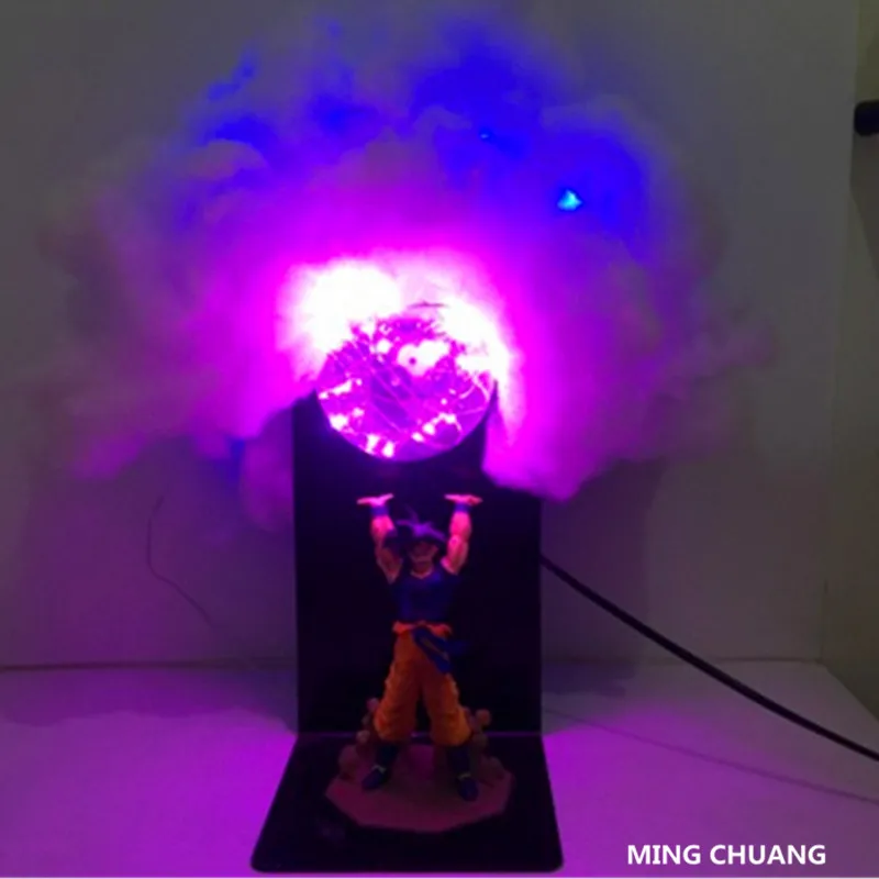 Аниме Dragon Ball Z Super Saiyan Son Goku со светодиодной подсветкой настольная лампа ПВХ