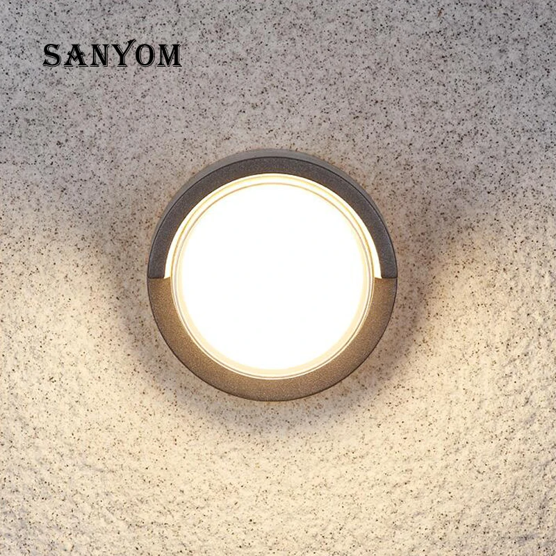 

SANYOM 10W Garden Wall Lamp IP65 Outdoor Waterproof LED Wall Light Indoor Living-room Lighting Decoration Park Landscape Light