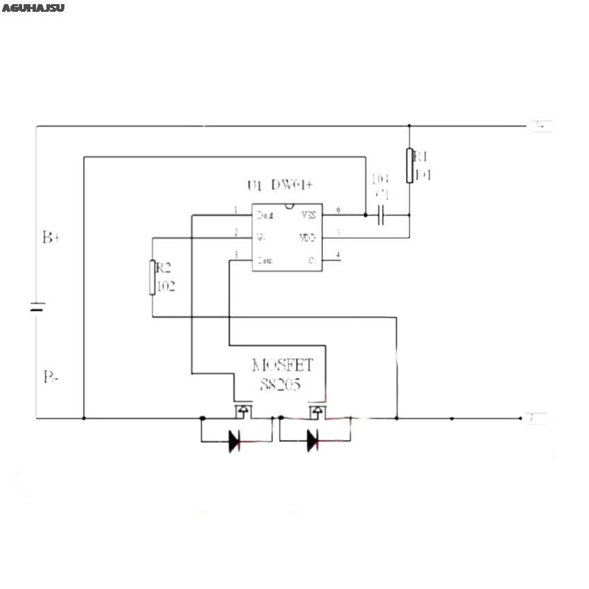 1S 3,7 V 3A литий-ионный BMS PCM плата защиты батареи pcm для 18650 литий-ионный аккумулятор