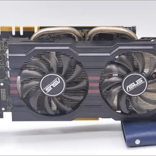 Б/у, оригинальная Видеокарта ASUS GTX 760 2GB GDDR5 256Bit DVI HDMI