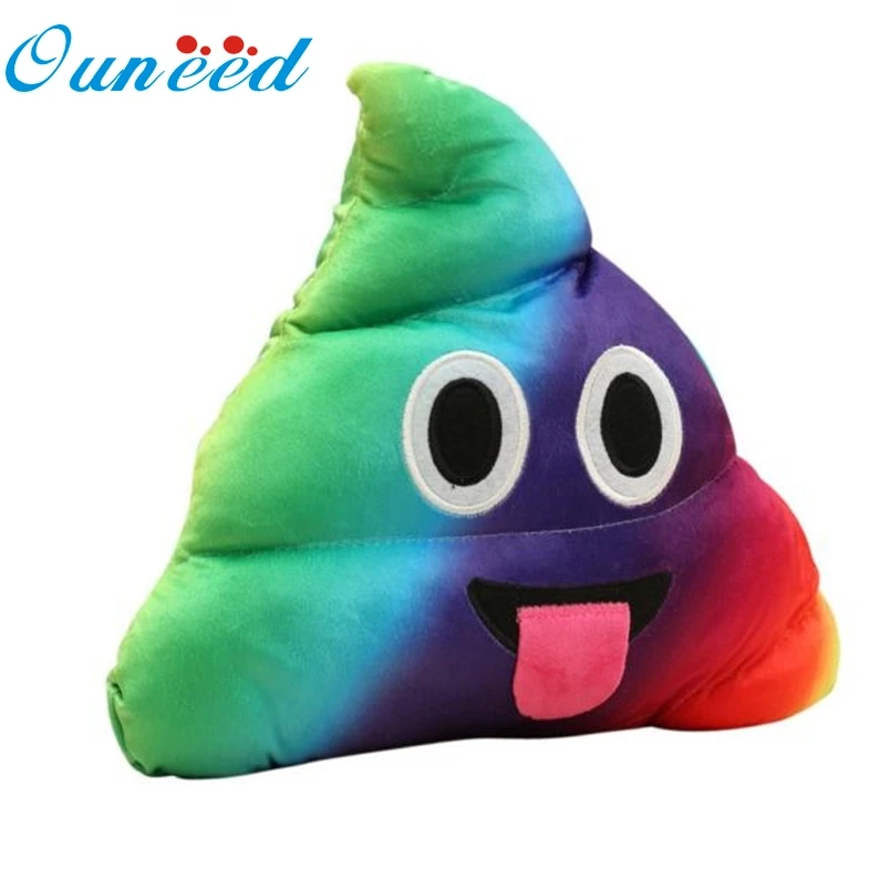 Ouneed Mini Emoji Pillow Cushion Poop Shape Pillow Doll Toy Throw Pillow Amusing emotion Poo ...