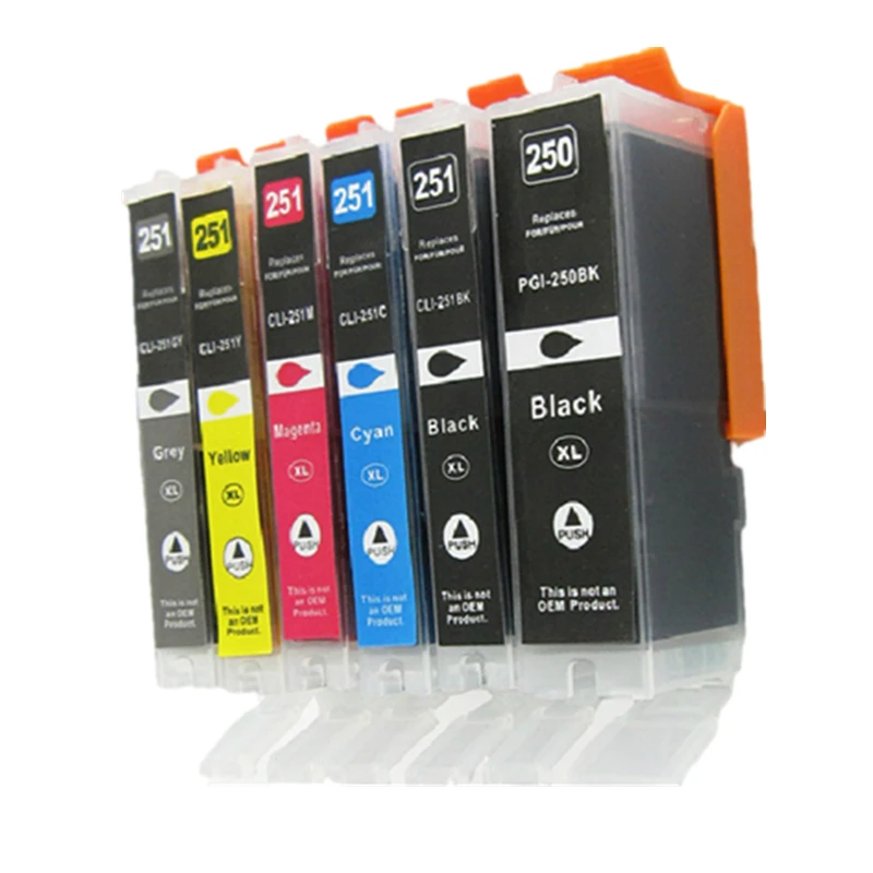 PGI 250 CLI 251 pgi 250 cli 251 ink Cartridge For canon IP7220 MG5522