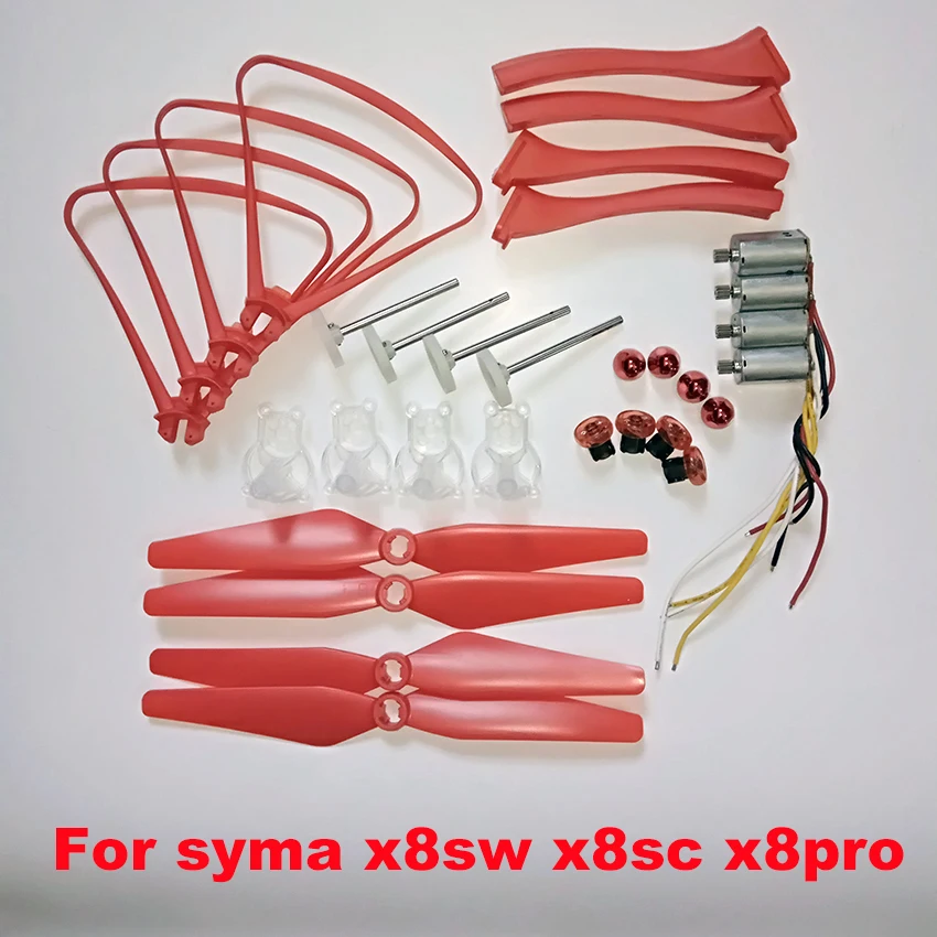 

SYMA X8SW x8sc X8PRO X8 Pro RC Drone Propellers Landing Gear Motor Engine Base Spare Protective Frame Fixed Kits Parts