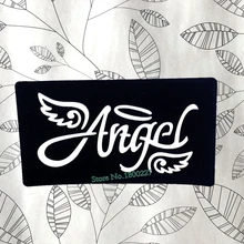 Ангельские крылья, буквы, хна, индина, шаблон татуировки, водонепроницаемый, менди, трафареты для татуировки, трафареты для аэрографа, живопись, тату, инструменты для макияжа