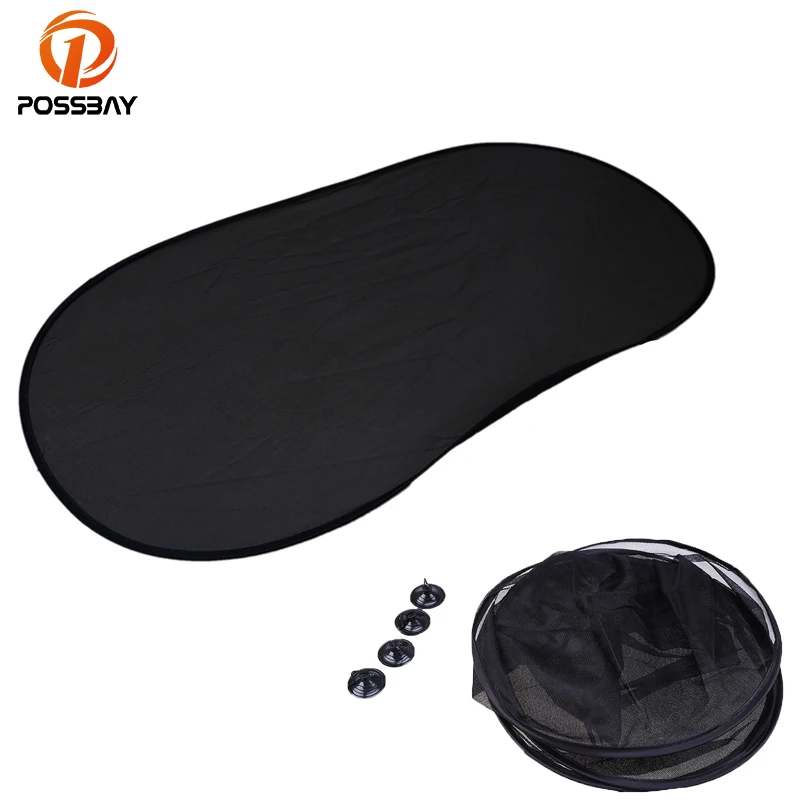 

POSSBAY Black Car Sun Shade Window Car Curtain Auto Sun Shade Styling Covers Rear Back Side Window UV Protect Window Film