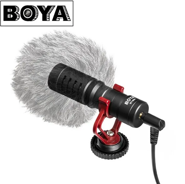 BOYA BY-MM1 Компактный На-камера видео микрофон Youtube Vlogging Запись для iPhone смартфон Huawei