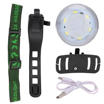

8 Modes White Red LED Headlight Bicycle Light USB Rechargeable Headlamp Torch Portable Camping Lantern For Night Fishing Cycling