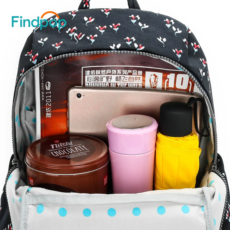 Mochila con estampado Folral Findpop para mujer 2018 nueva Mochila de lona impermeable Mochila Casual de gran capacidad para mujer Mochila Mochila con estampado Folral Findpop para mujer 2018 nueva Mochila de lona impermeable Mochila Casual de gran capacidad para mujer Mochila