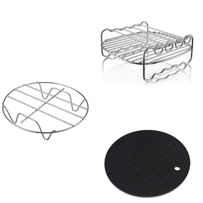 Air Fryer Accessories, Air Fryer Accessories and Air Fryer Accessories Fit for all 3.7QT-5.3QT-5.8QT,Set of 5-7 inch