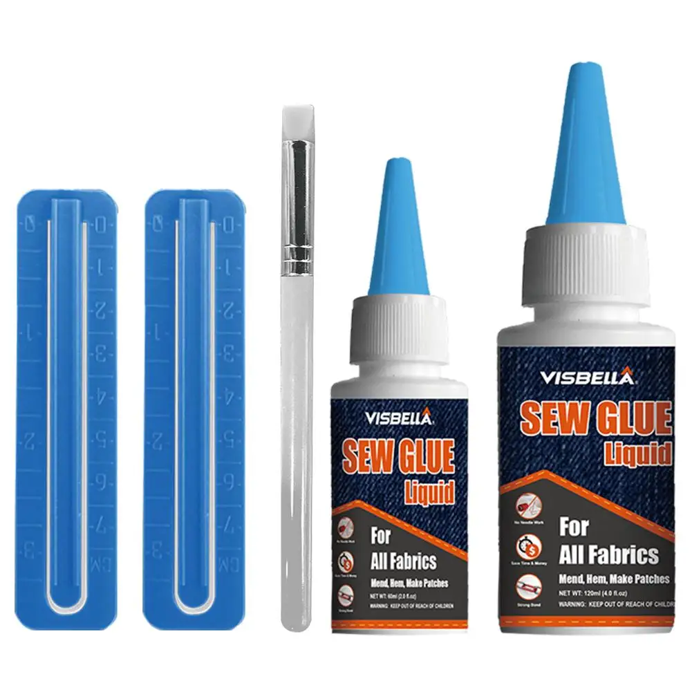 

Quick Bonding Glue Fast Dry Sew Glue Liquid Reinforcing Adhesive Speedy Fix For Clothing Cotton Leather Polyester Doll Repair