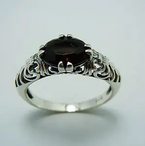 

Custom processing wholesale and retail Victoria garnet antique silver rings