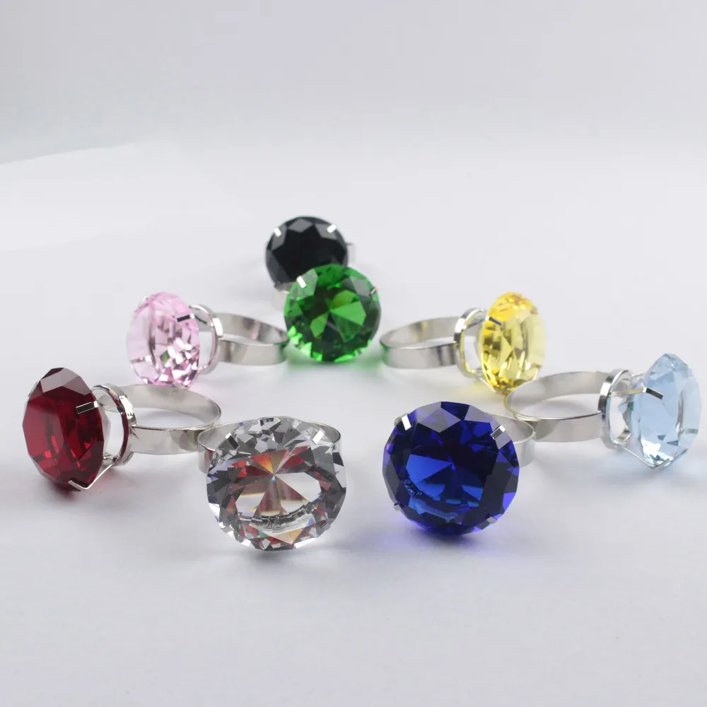 

Free Shipping 4PC/Lots Crystal Diamond Rhinestone Crafts Holder Party Wedding Event Table Decoration Accessories