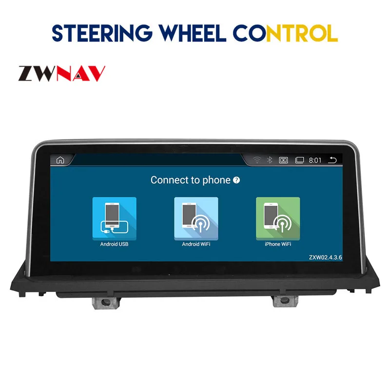 Cheap ZWNAV 10.25"Touch Android Intelligence Car Multimedia Player for BMW X5 E70 F15 F85 X6 E71 F16 F86 GPS Navigation No DVD Player 3