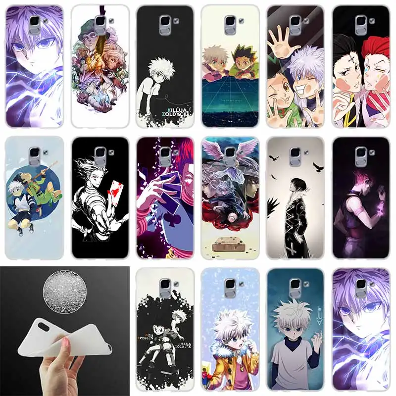 

Soft silicone Phone Cover Hunter X Hunter Anime FOR Samsung Galaxy J6 J4 J8 J7 2018 Plus J3 J5 J7 Prime Pro 2017 2016 case