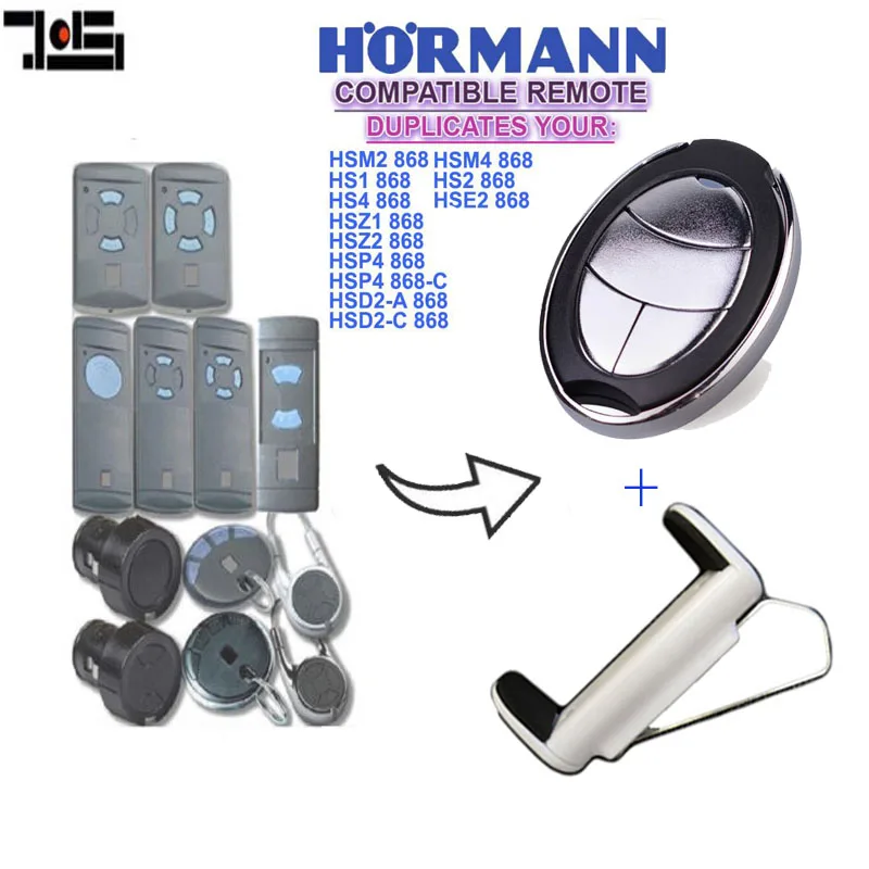 

For Hormann hsz2 hsp4 ,hsd2, hsm2 hsm4 868mhz remote control