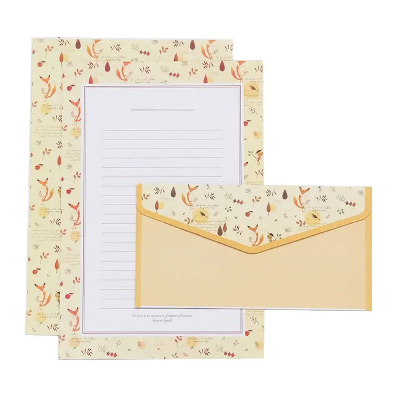 Креативный бумажный конверт с надписью beautiful, милый цветочный мультяшный набор, маленькие свежие подарки - Цвет: 02