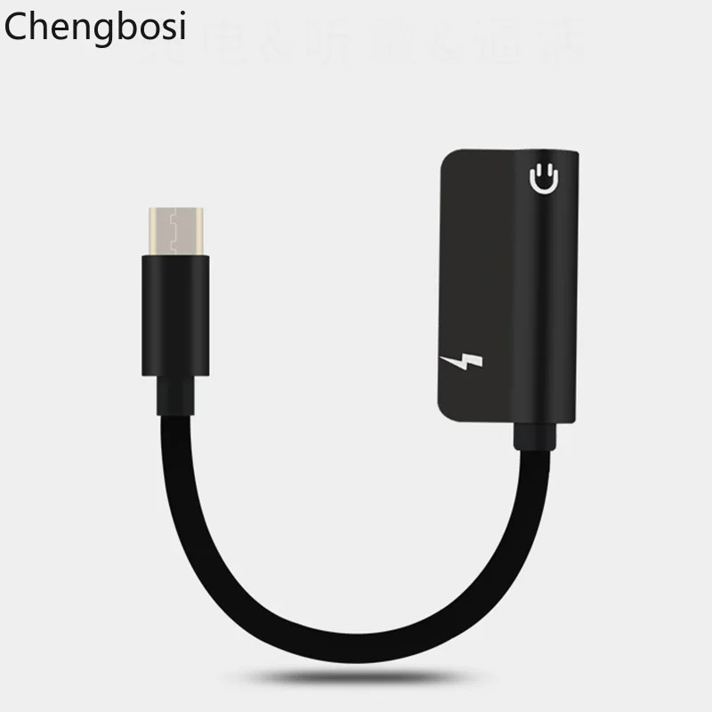 

USB Type C To 3.5mm Earphone Jack Adapter Phone Charger Charging Cable For Huawei P20/Mate 10/Pro Aux Audio Headphone Converter