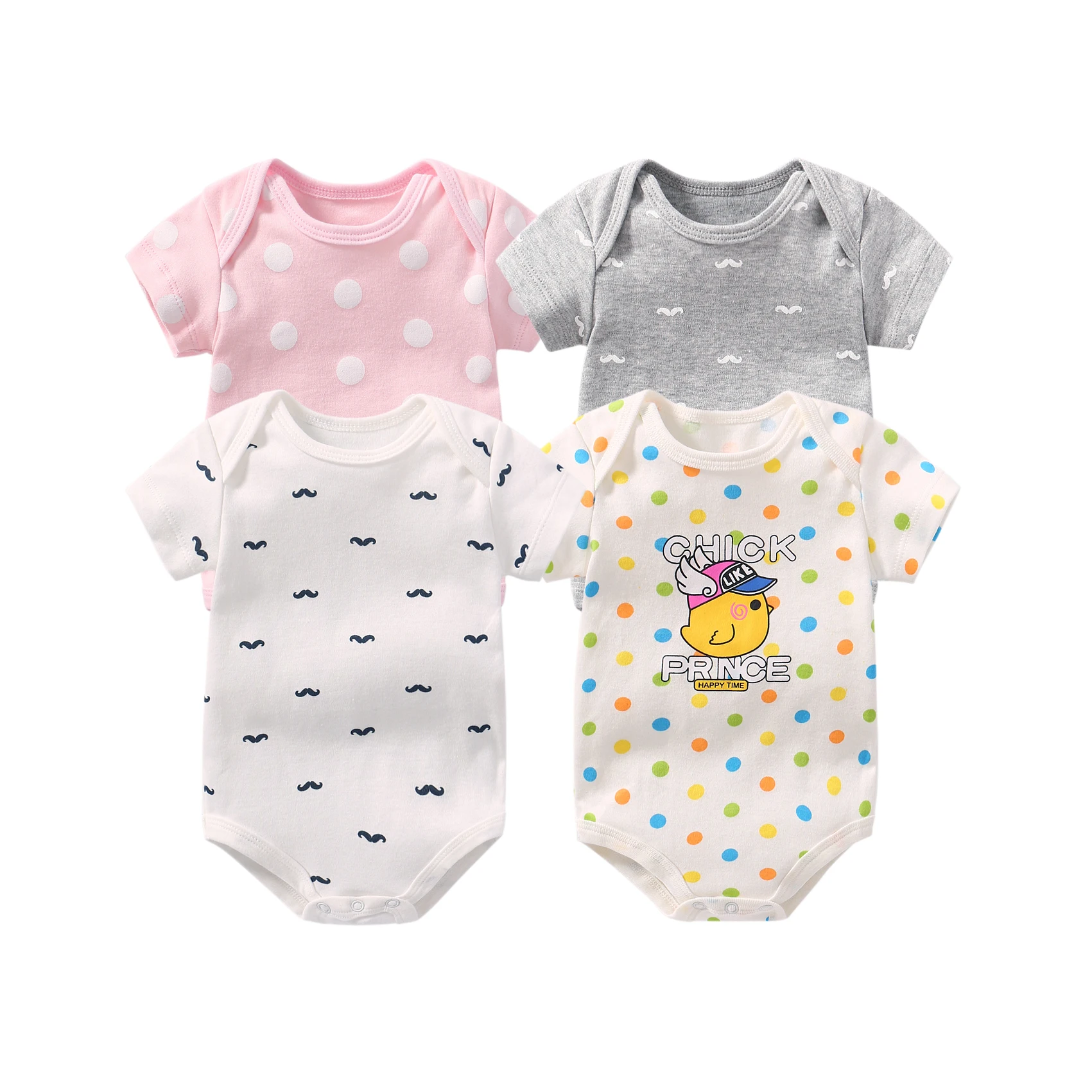 

Baby Girls Bodysuit Newborn 4pcs/lot Babies Boys Body 3 6 9 12 18 24 Months Infant Ropa Bebe Outfit Bodysuits New Born