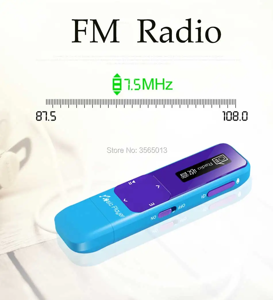 Мини портативный музыкальный плеер bulit-in 8 ГБ с fm-радио Hifi без потерь Btsmone Q1 MP3-плеер набор для бега ходьбы и скалолазания