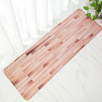 

New Wooden Floor Peacock Modern Coral Velvet Kitchen Mat Breathable Water Absorbent RUG Anti Silp Ware Fish Kitchen Carpet