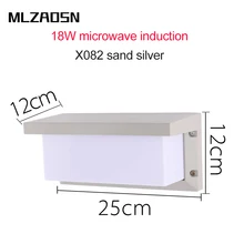 Mlzaosn Открытый Печь Индукционная настенный светильник проход LED Балкон современный простой Водонепроницаемый проход двор Спальня бра