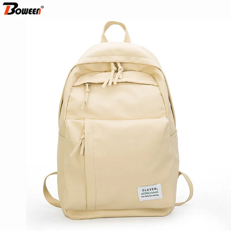 

Large Bags for School Teenage Girl School Bags Backpack Women Waterproof Nylon Student Book Bag Teen Schoolbag Big Khaki 2019