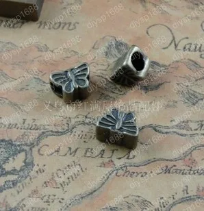 

100 шт./лот 12*8*8 мм бусины из цинкового сплава с античным бронзовым покрытием Бусины с большим отверстием Ювелирная фурнитура JJA3325