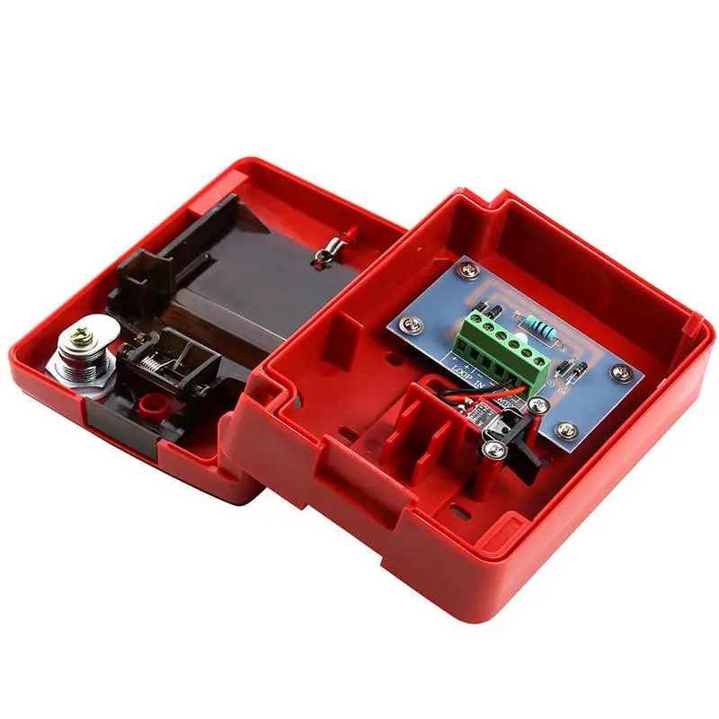 9-28VDC fire alarm system Conventional Manual Call Point button station Fire Push In Pull Down Emergency Alarm For