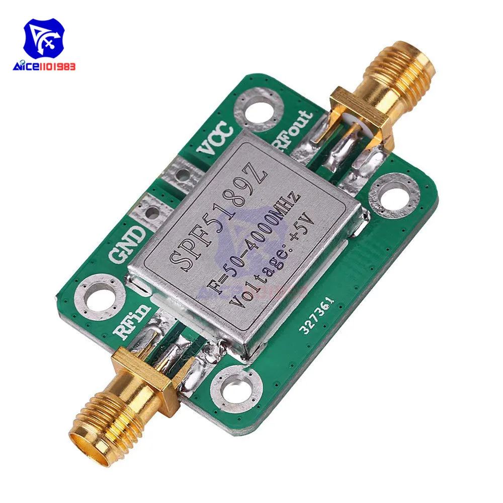 LNA 50 4000 мгц радиочастотный малошумный модуль усилителя SPF5189 0.6dB широкополосный