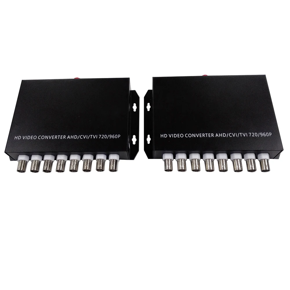 8ch 1.3MP 960 P/720 P HD видео AHD CVI TVI волоконно оптический преобразователь