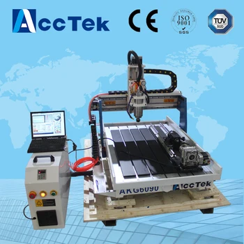 

Jinan AccTek 4 axis cnc wood router center , cnc wood carving machine , dsp control cnc machine