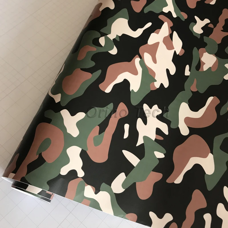 Black Army Green Vinyl Film Wrap-4