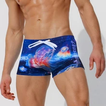 Купальные костюмы AUSTINBEM дизайн Медузы печать Мужской купальный костюм Sunga летние пляжные шорты купальные шорты короткие мужские купальники