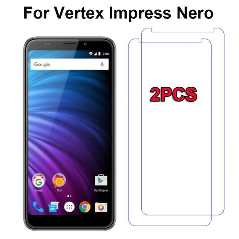 2 шт. для Vertex Impress Nero прозрачная пленка из закаленного стекла защита экрана