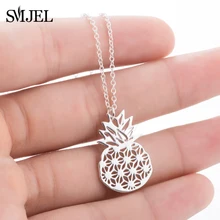 SMJEL – colliers et pendentifs ananas uniques, bijoux de fruits tropicaux, ras du cou, cadeau d'anniversaire