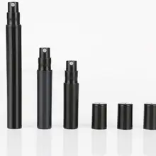 100 шт./лот 2 мл 3 мл 5 мл 10 мл черный Для женщин Путешествия пластмассовый распылитель для духов Пустой пульверизатор многоразового использования тумана контейнер-распылитель