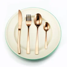 KCASA 1 шт. нержавеющая сталь Розовое золото столовая посуда столовые приборы Вилка Нож Совок столовые приборы набор посуды подарок Лидер продаж