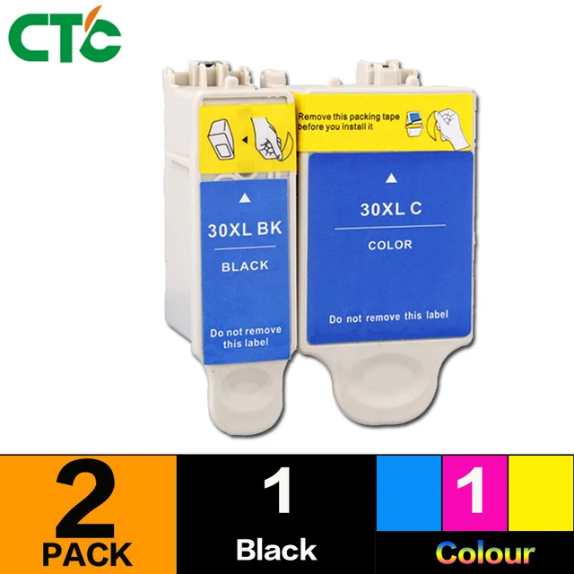 1set 30 XL Black Colour Ink Cartridges Compatible for Kodak ESP C110